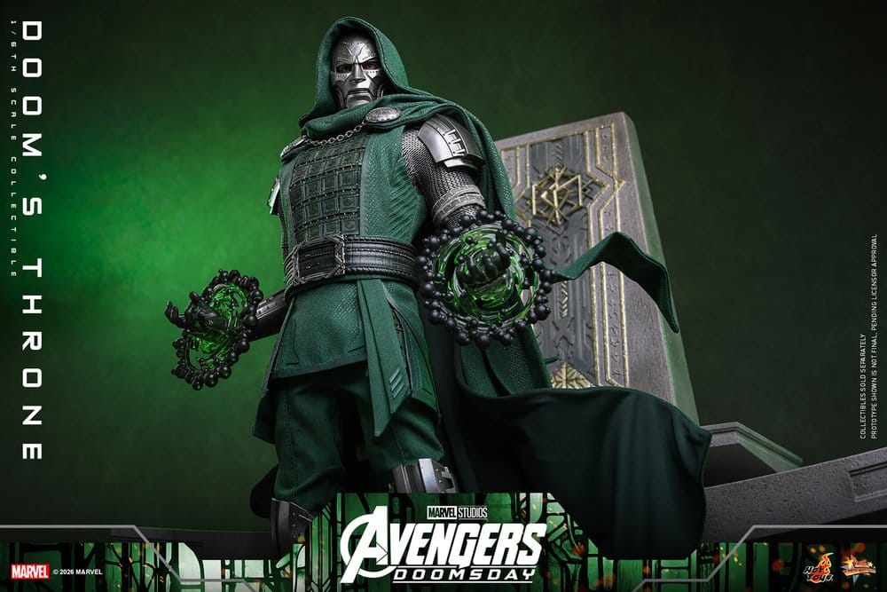 Avengers: Doomsday Movie Masterpiece accessoire pour figurines 1/6 Doom's Throne 33 cm