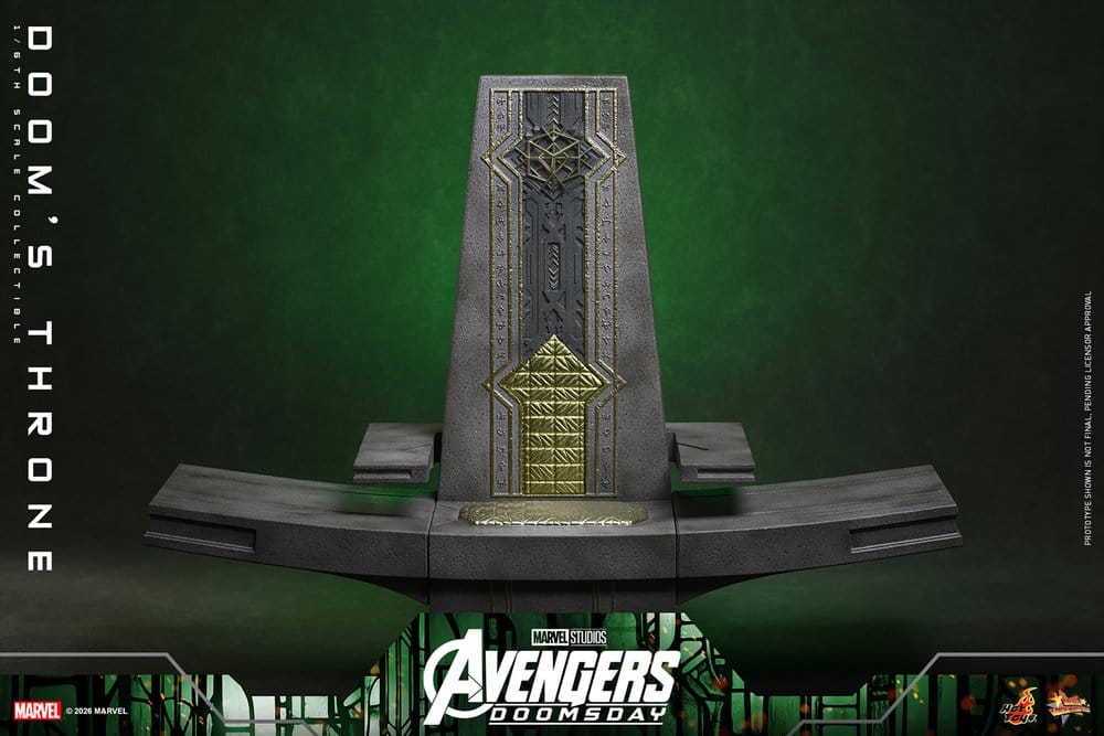 Avengers: Doomsday Movie Masterpiece accessoire pour figurines 1/6 Doom's Throne 33 cm