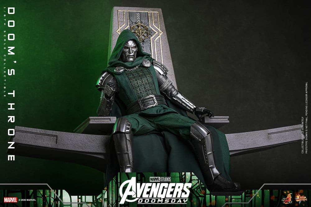 Avengers: Doomsday Movie Masterpiece accessoire pour figurines 1/6 Doom's Throne 33 cm