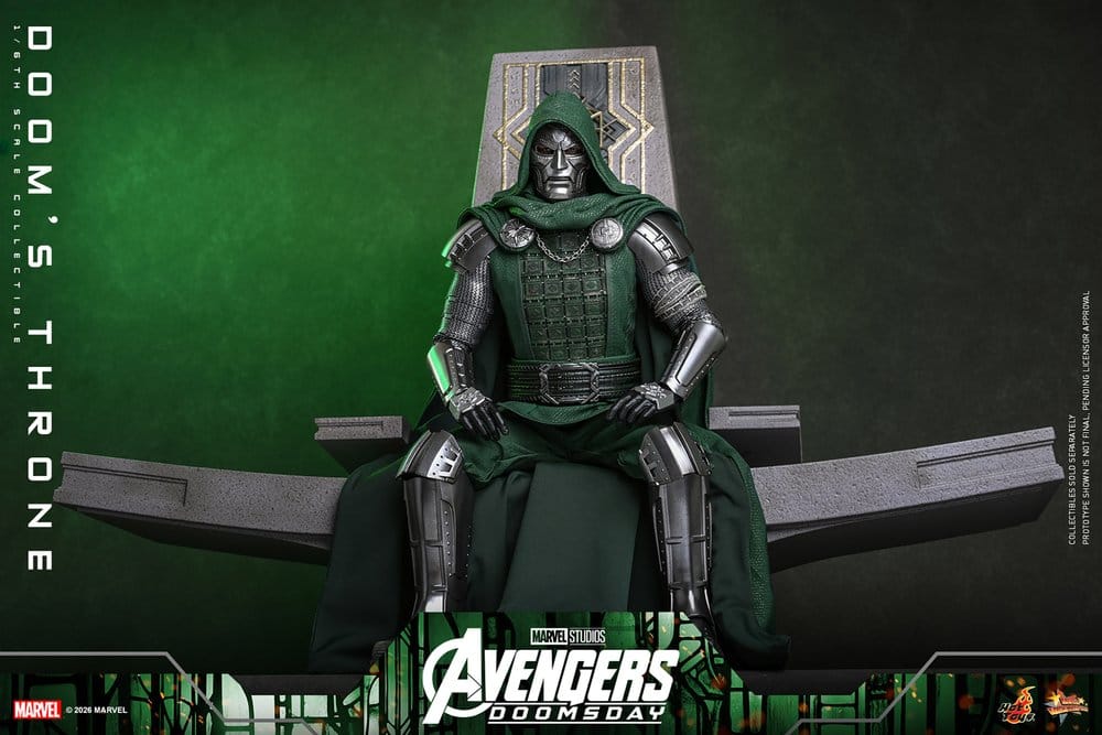 Avengers: Doomsday Movie Masterpiece accessoire pour figurines 1/6 Doom's Throne 33 cm