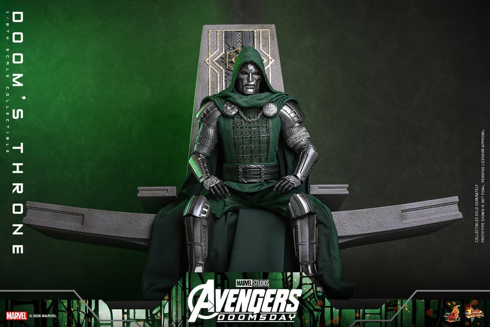 Avengers: Doomsday Movie Masterpiece accessoire pour figurines 1/6 Doom's Throne 33 cm