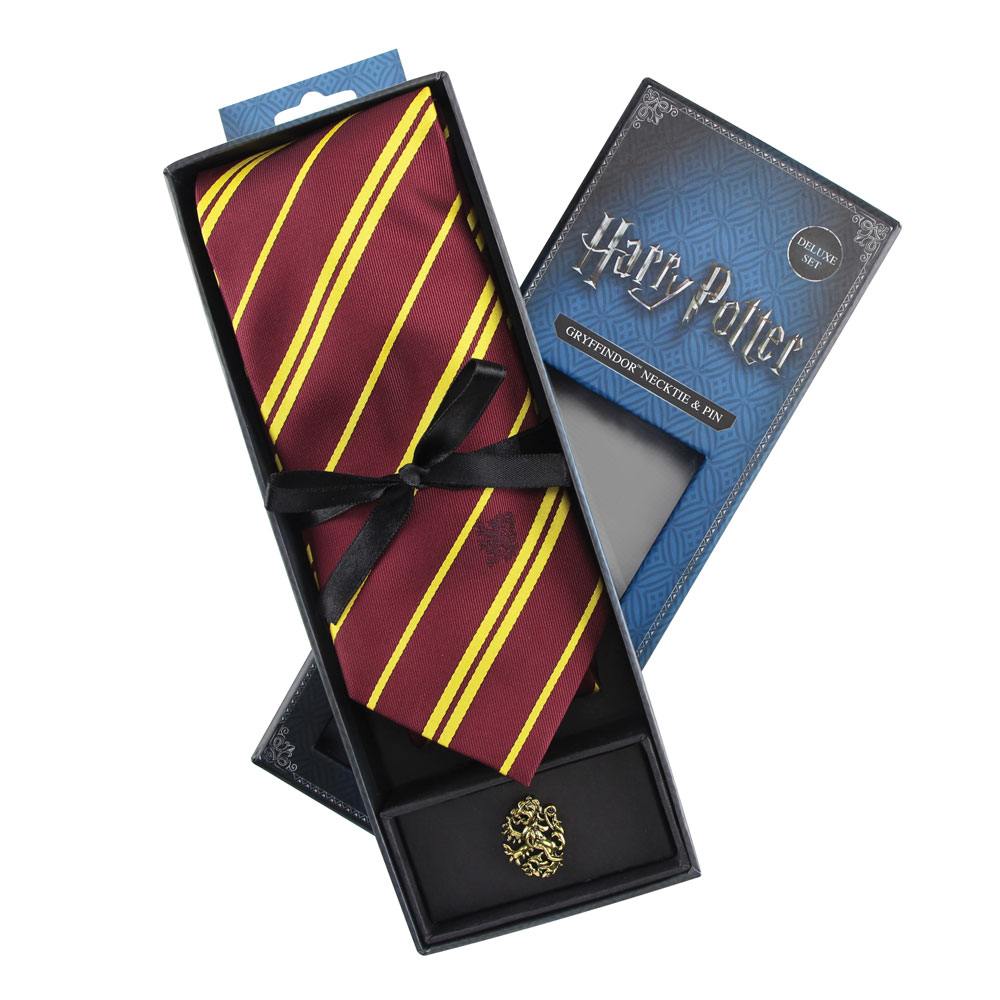 Harry Potter set cravate & badge Gryffondor