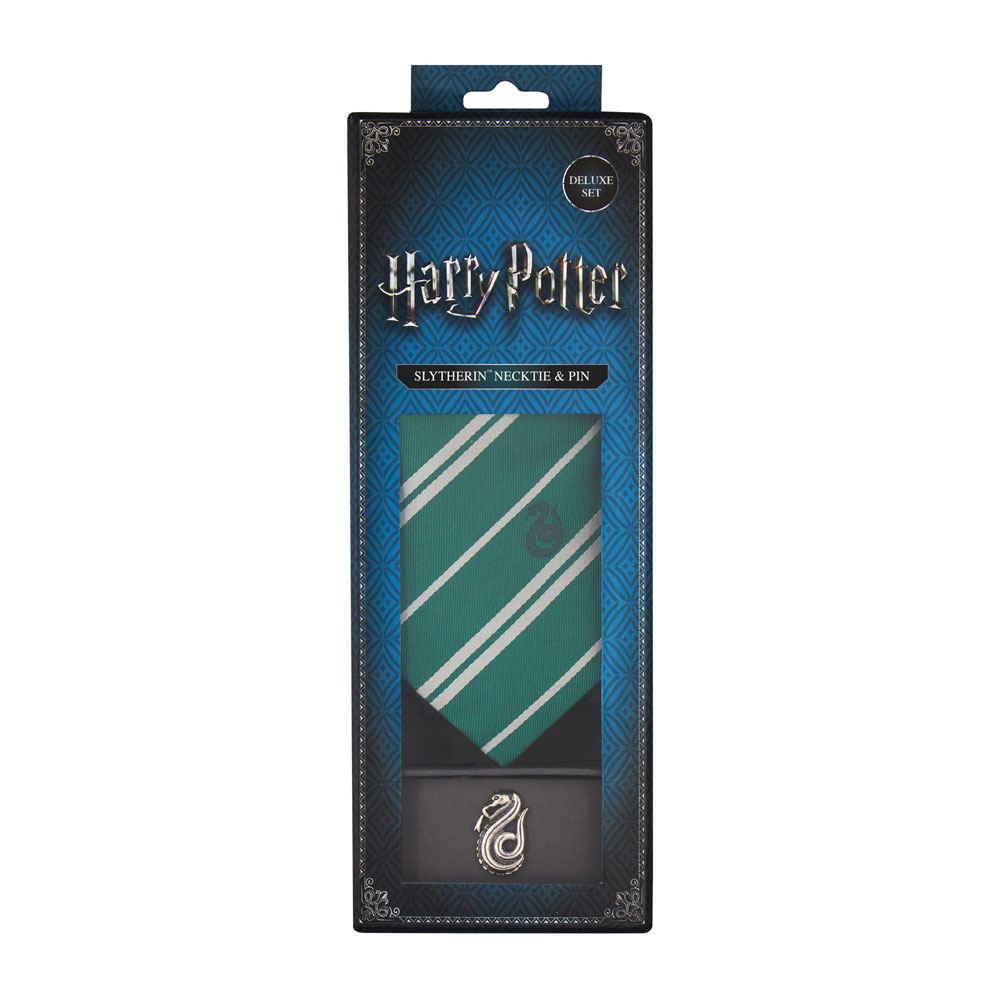 Harry Potter set cravate & badge Slytherin
