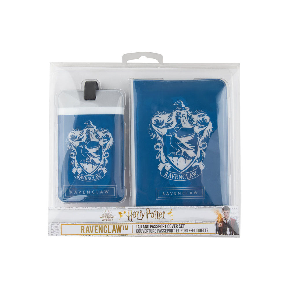 Harry Potter set étiquette de bagage & étui pour carte de transport Ravenclaw