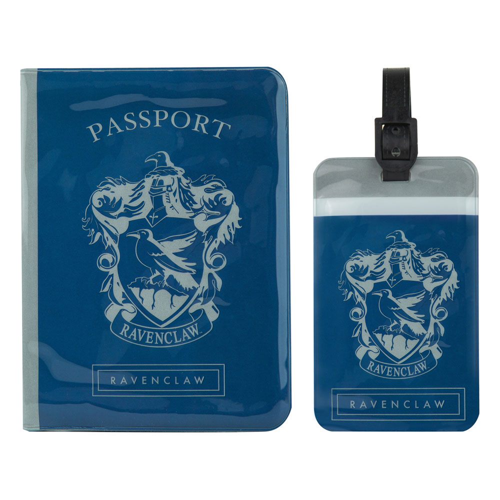 Harry Potter set étiquette de bagage & étui pour carte de transport Ravenclaw