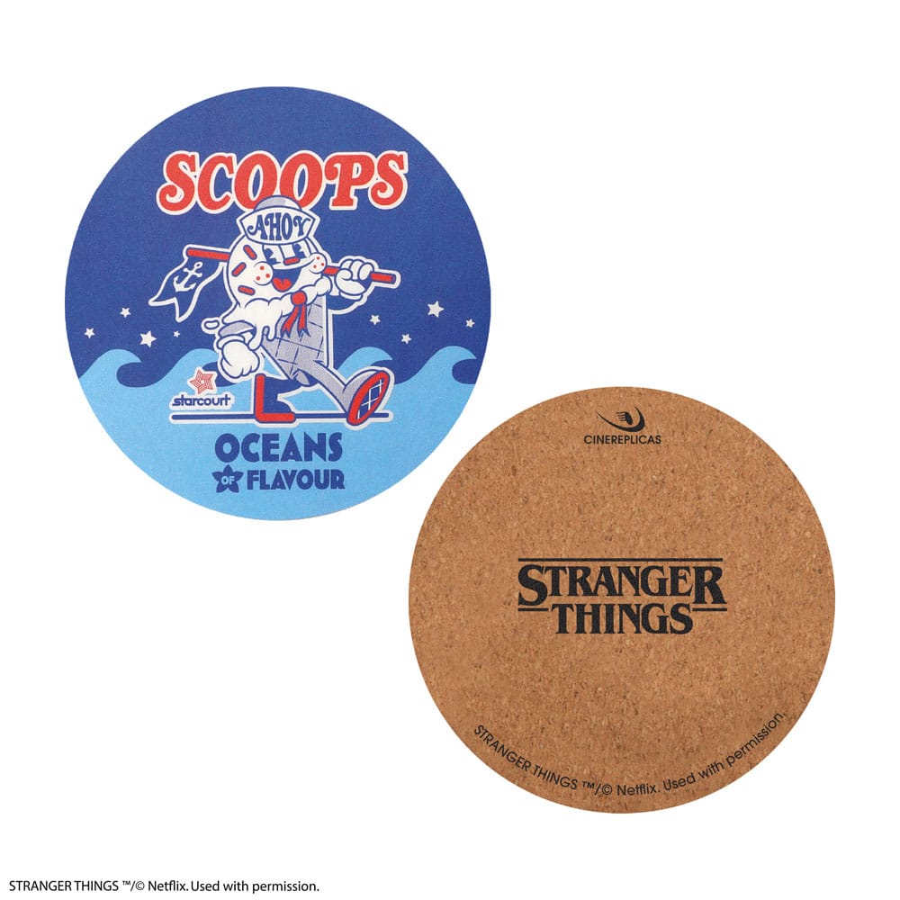 Stranger Things pack 4 sous-verres
