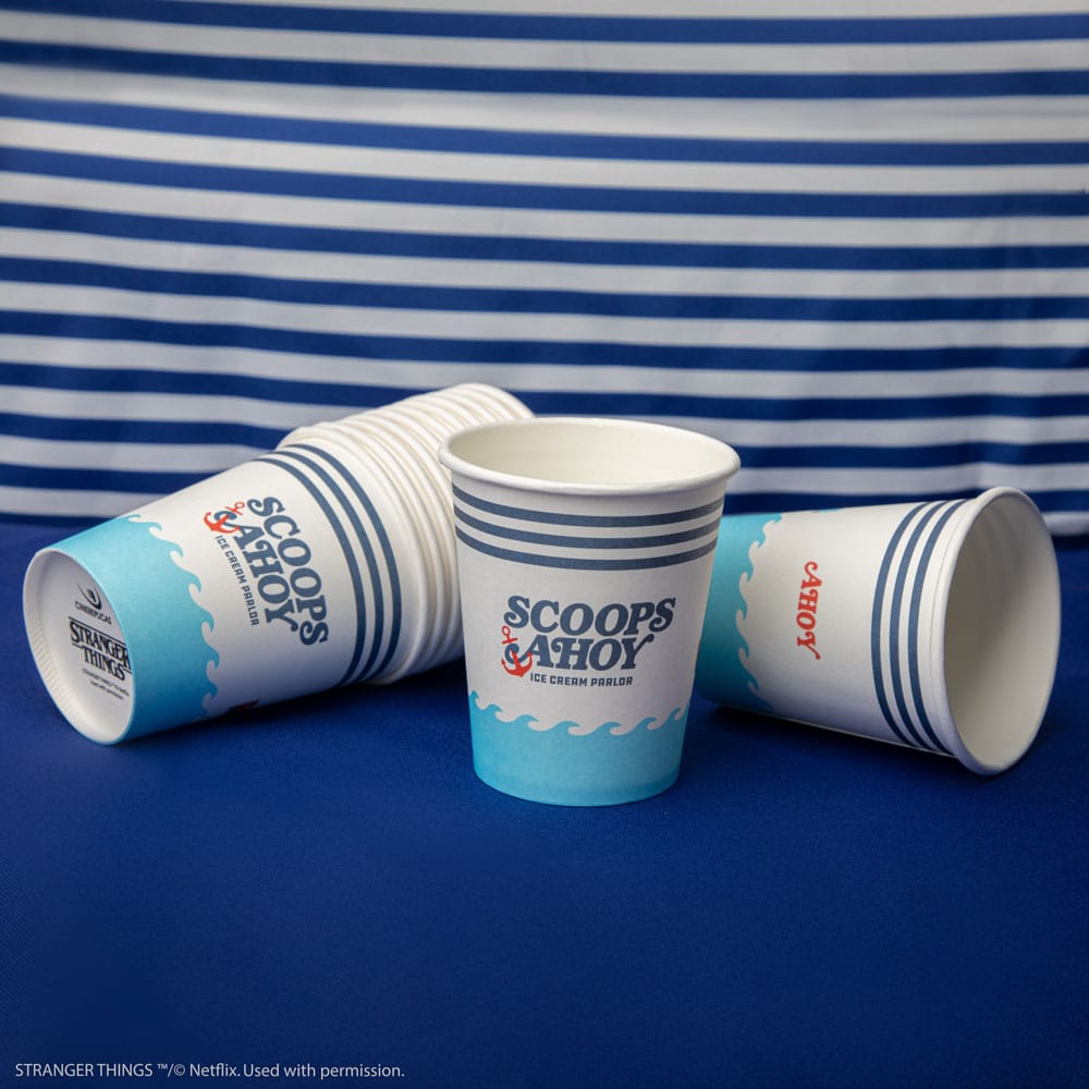 Stranger Things Ensemble de 24 gobelets en papier Scoops Ahoy