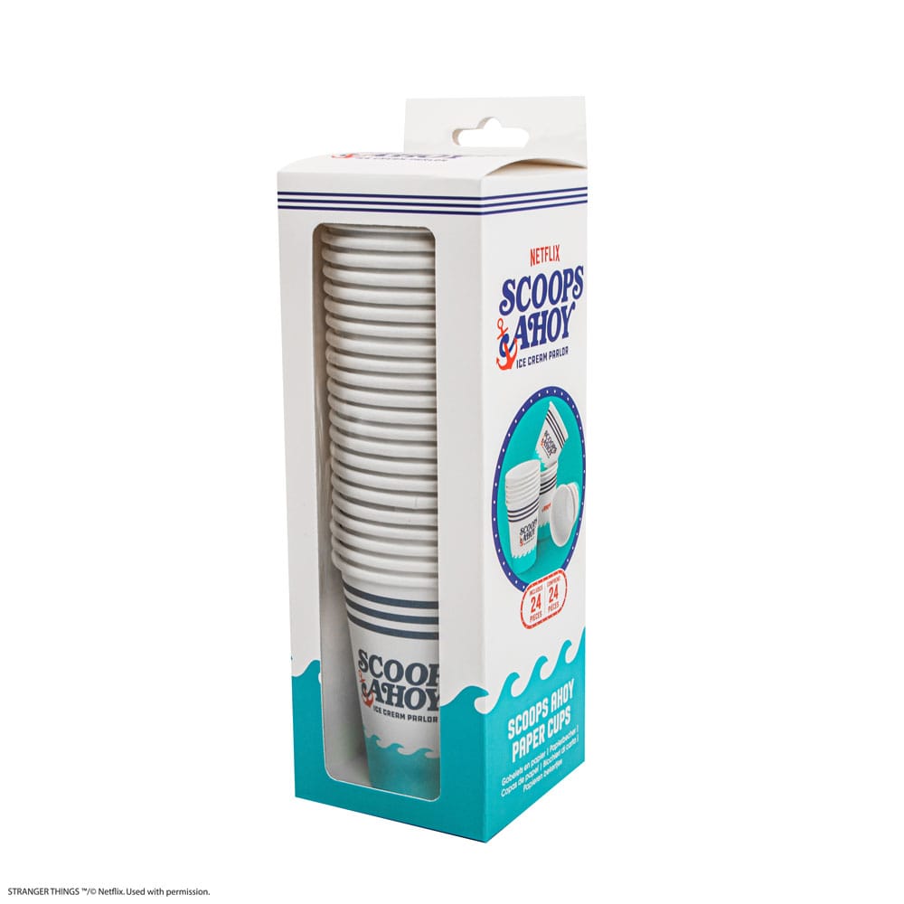 Stranger Things Ensemble de 24 gobelets en papier Scoops Ahoy