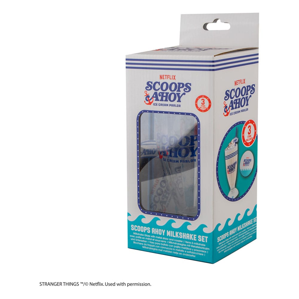 Stranger Things Ensemble de verres à milkshake Scoops Ahoy