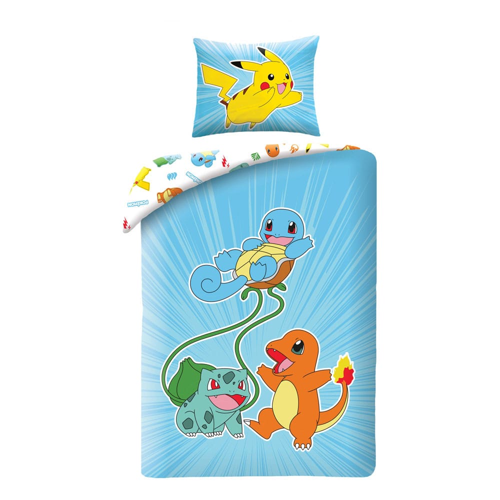 Pokémon parure de lit Ver. 9 140 x 200 cm / 70 x 90 cm