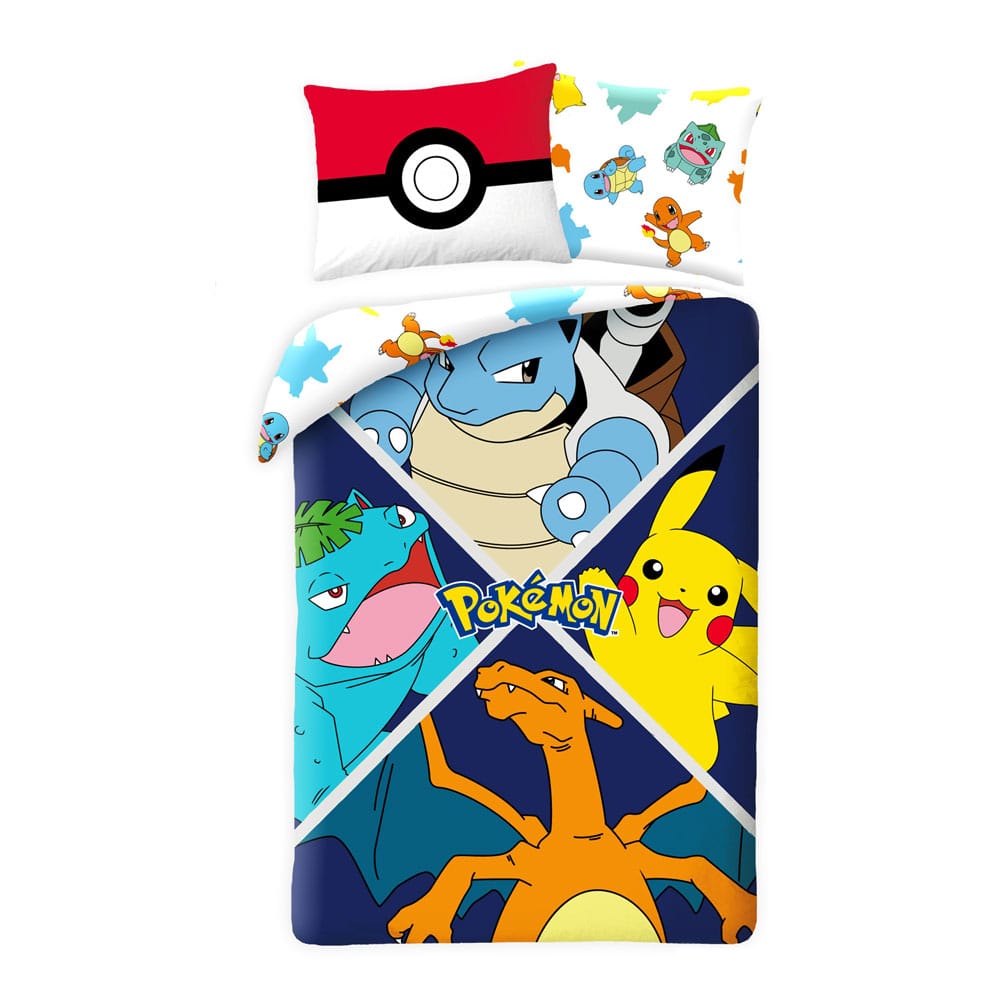 Pokémon parure de lit Ver. 1 140 x 200 cm / 70 x 90 cm
