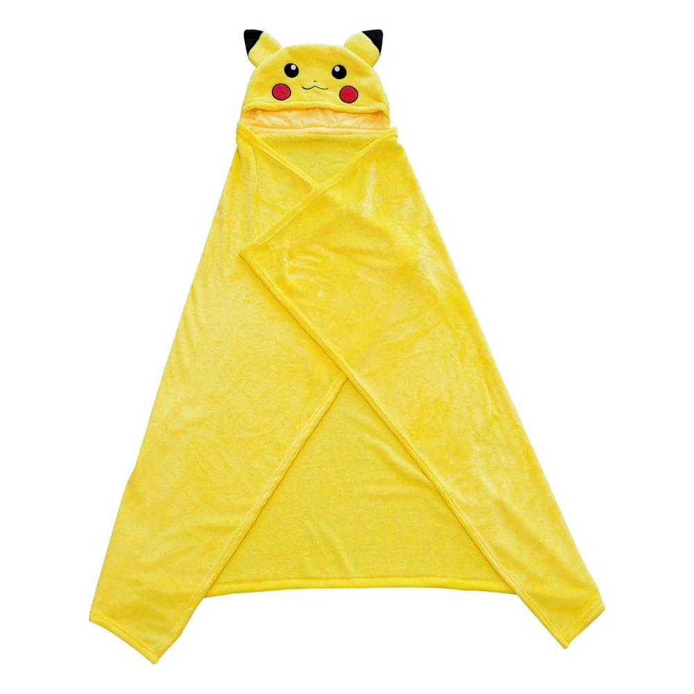 Pokémon Coral couverture à capuche Pikachu 120 x 150 cm