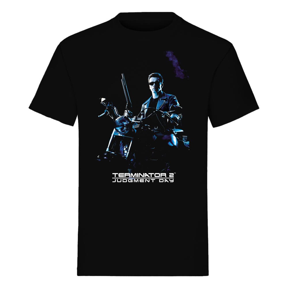 Terminator T-Shirt Bike Pose Noir (S)
