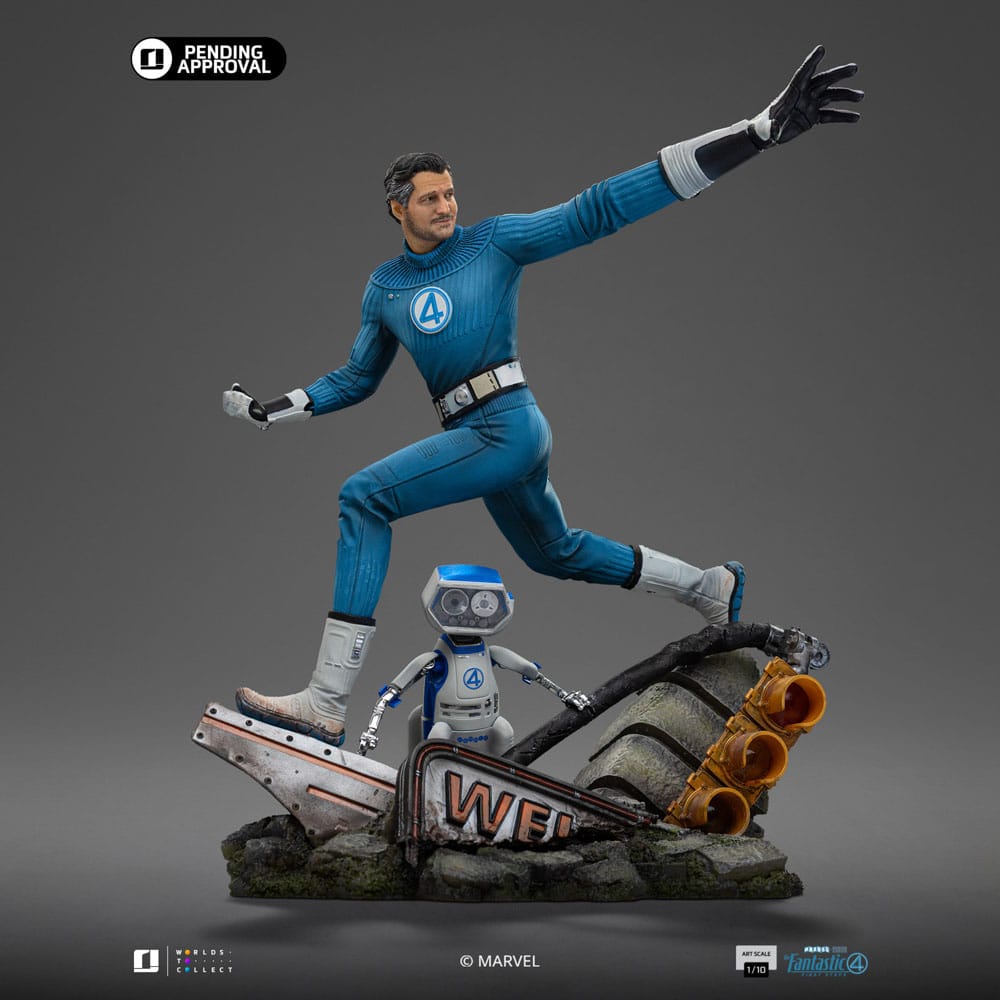 Fantastic Four statuette 1/10 Art Scale Mr. Fantastic and H.E.R.B.I.E 26 cm