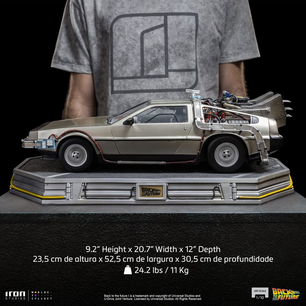 Retour vers le Futur Statuette 1/10 Art Scale DeLorean 53 cm