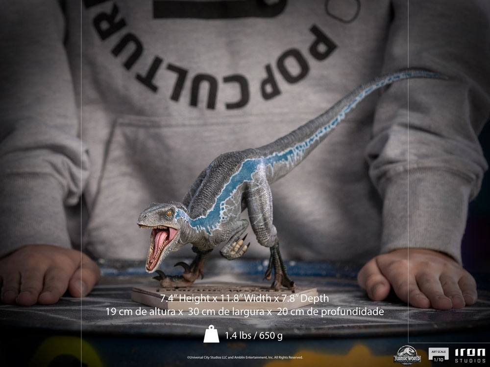 Jurassic World Fallen Kingdom Statuette 1/10 Art Scale Blue 19 cm
