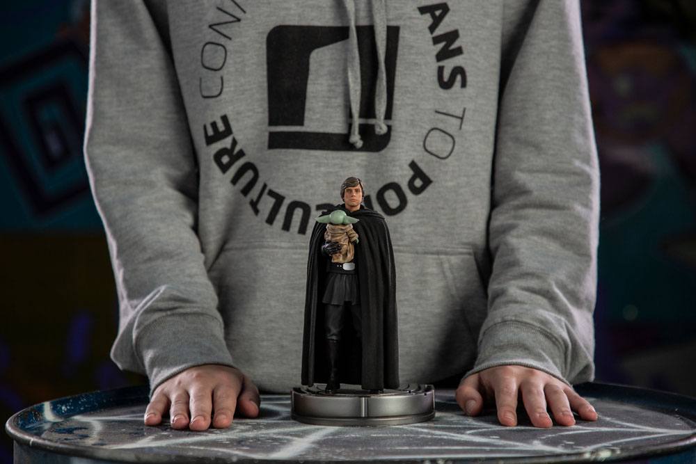 Star Wars The Mandalorian statuette 1/10 Art Scale Luke Skywalker et Grogu 21 cm