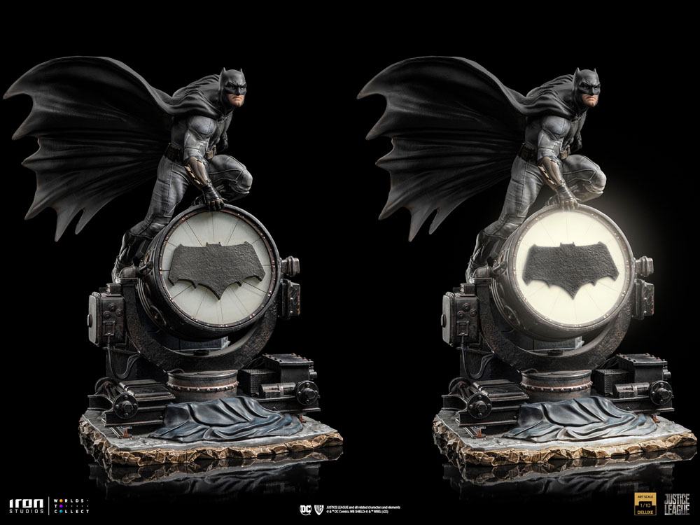 Zack Snyder's Justice League statuette 1/10 Deluxe Art Scale Batman on Batsignal 28 cm