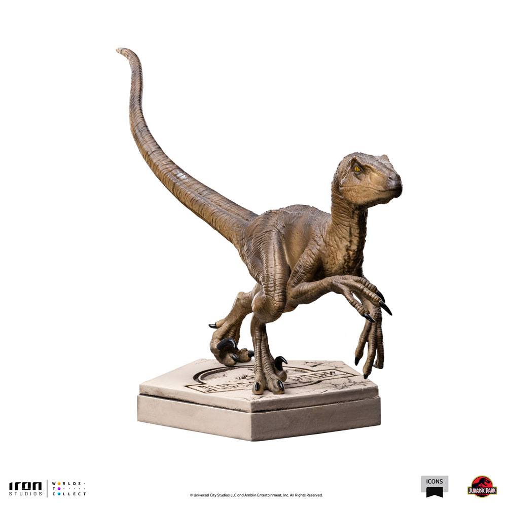 Jurassic World Icons statuette Velociraptor B 9 cm
