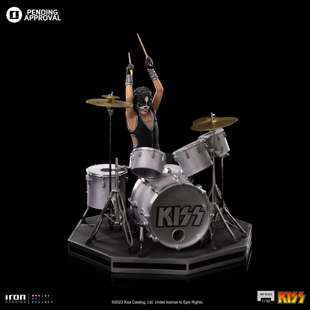 Kiss statuette Art Scale 1/10 Peter Criss Limited Edtition 22 cm
