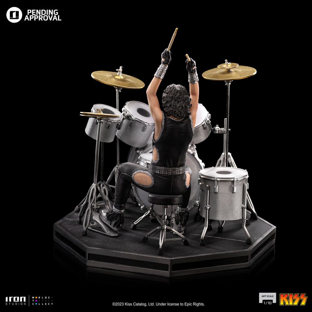 Kiss statuette Art Scale 1/10 Peter Criss Limited Edtition 22 cm