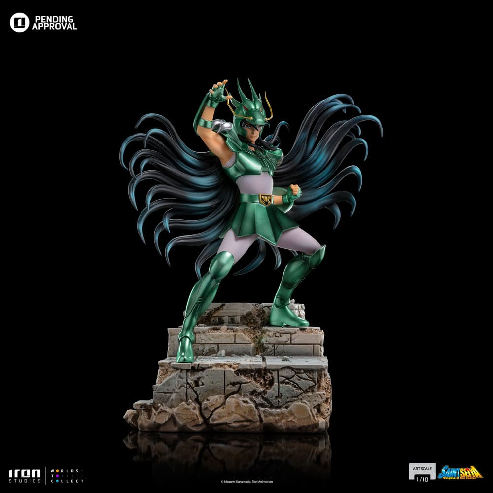 Iron Studios - Art Scale 1/10 - Saint Seiya - Dragon Shiryu Statue 24cm