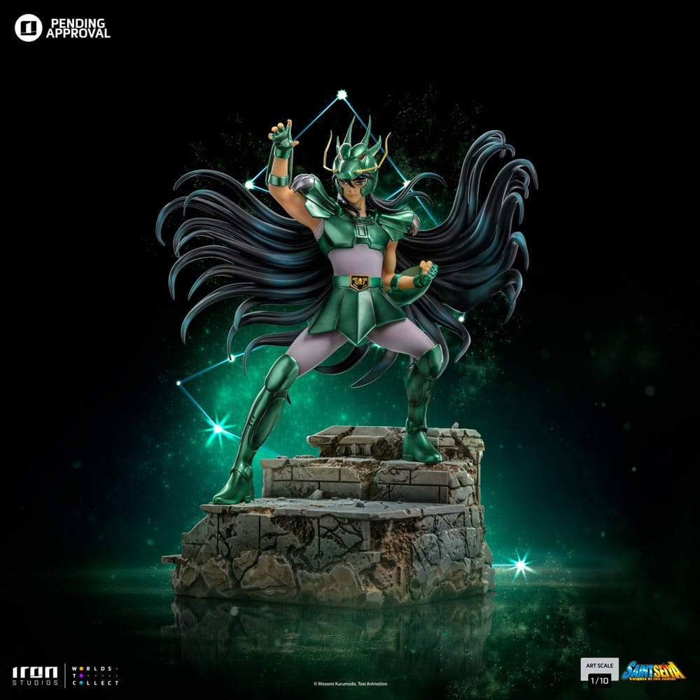 Iron Studios - Art Scale 1/10 - Saint Seiya - Dragon Shiryu Statue 24cm