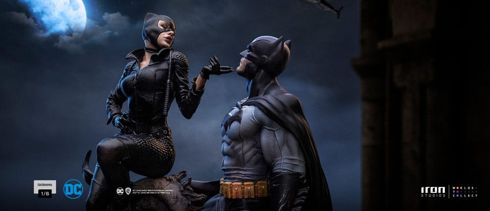Iron Studios - Sixth Scale Diorama 1/6 - DC Comics - Batman et Catwoman Statue 32cm