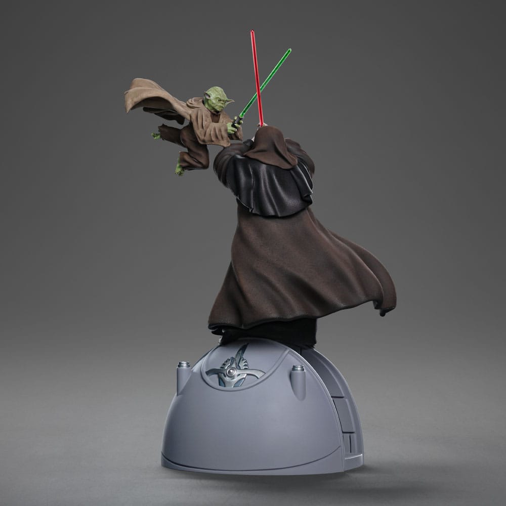 Star Wars statuette 1/10 Deluxe Art Scale Yoda vs Emperor Palpatine (CCXP Exclusive 2024) 31 cm
