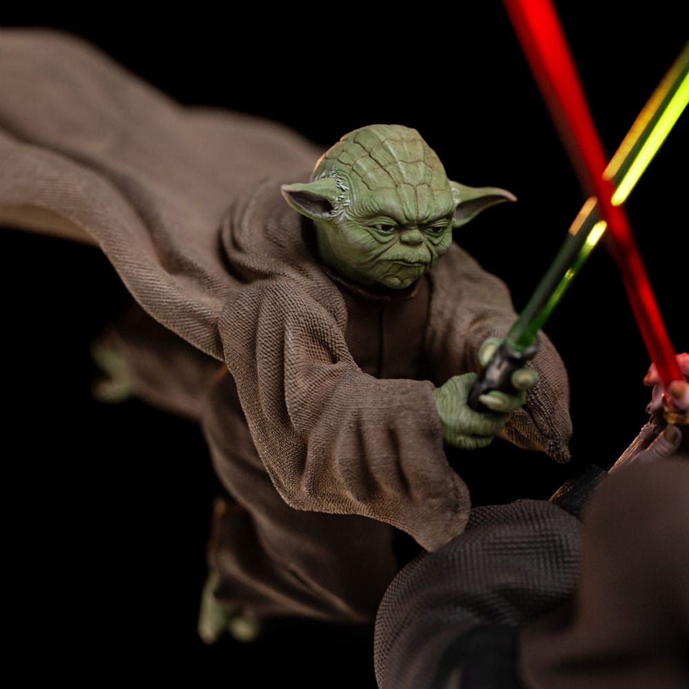 Star Wars statuette 1/10 Deluxe Art Scale Yoda vs Emperor Palpatine (CCXP Exclusive 2024) 31 cm