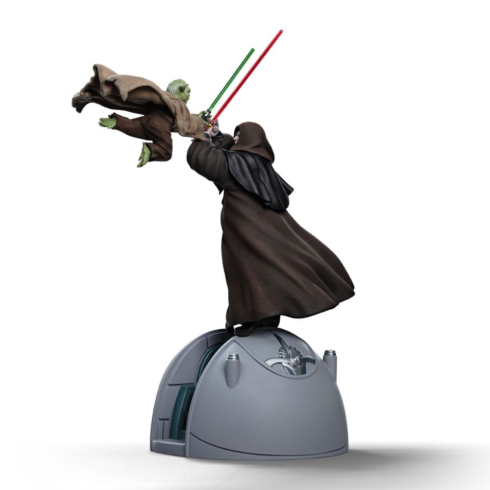 Star Wars statuette 1/10 Deluxe Art Scale Yoda vs Emperor Palpatine (CCXP Exclusive 2024) 31 cm