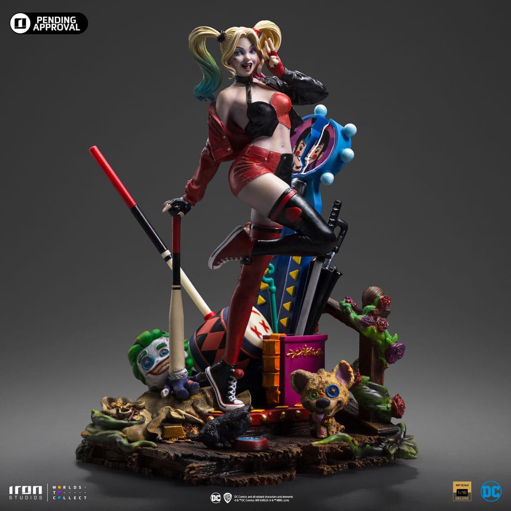 Iron Studios - Deluxe Arts Scale 1/10 - DC Comics - Gotham City Sirens - Harley Quinn Statue 22cm