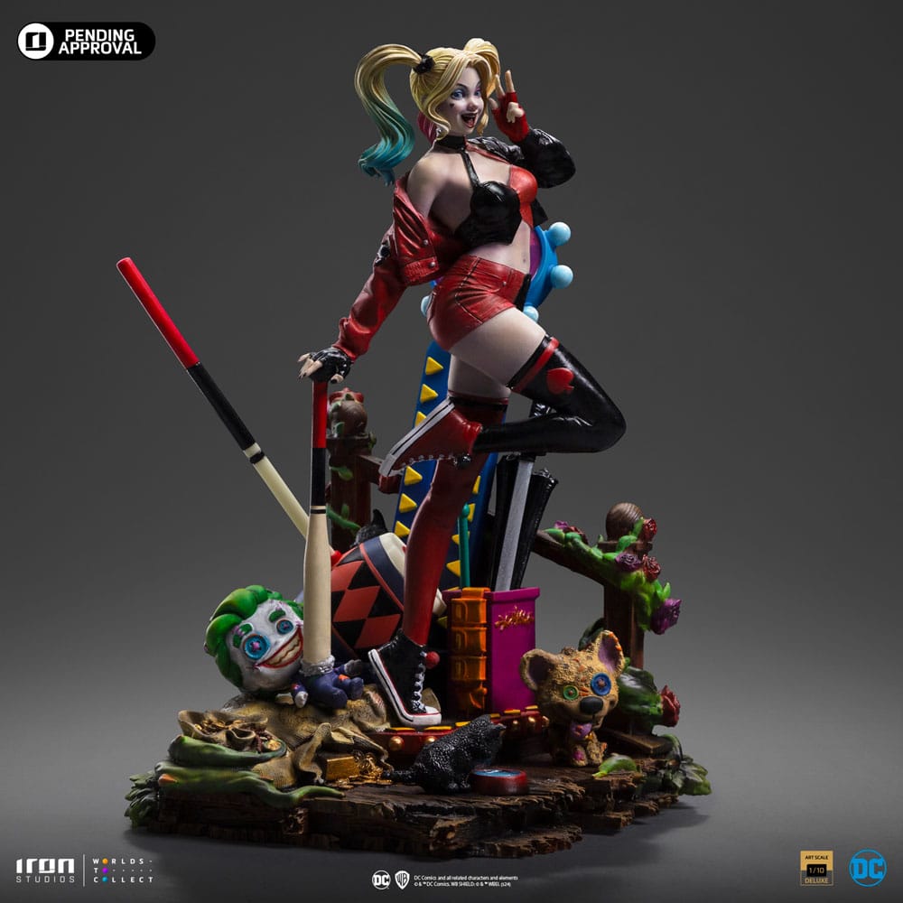 Iron Studios - Deluxe Arts Scale 1/10 - DC Comics - Gotham City Sirens - Harley Quinn Statue 22cm