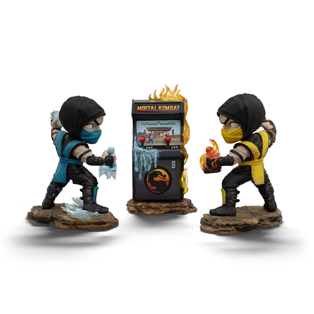 Iron Studios - MiniCo - Mortal Kombat – Scorpion vs Subzero Arcade Statue 16cm