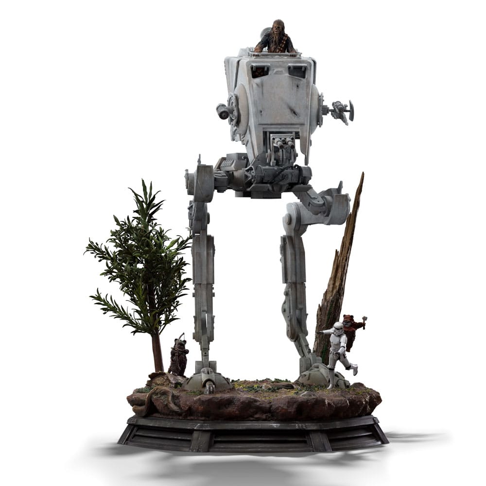 Star Wars statuette 1/20 Demi Art Scale AT-ST and Chewbacca 53 cm
