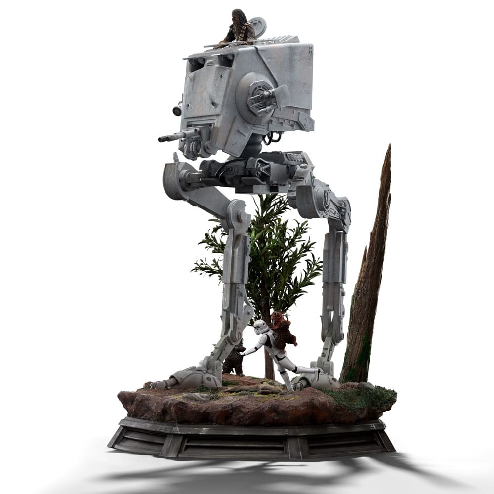 Star Wars statuette 1/20 Demi Art Scale AT-ST and Chewbacca 53 cm