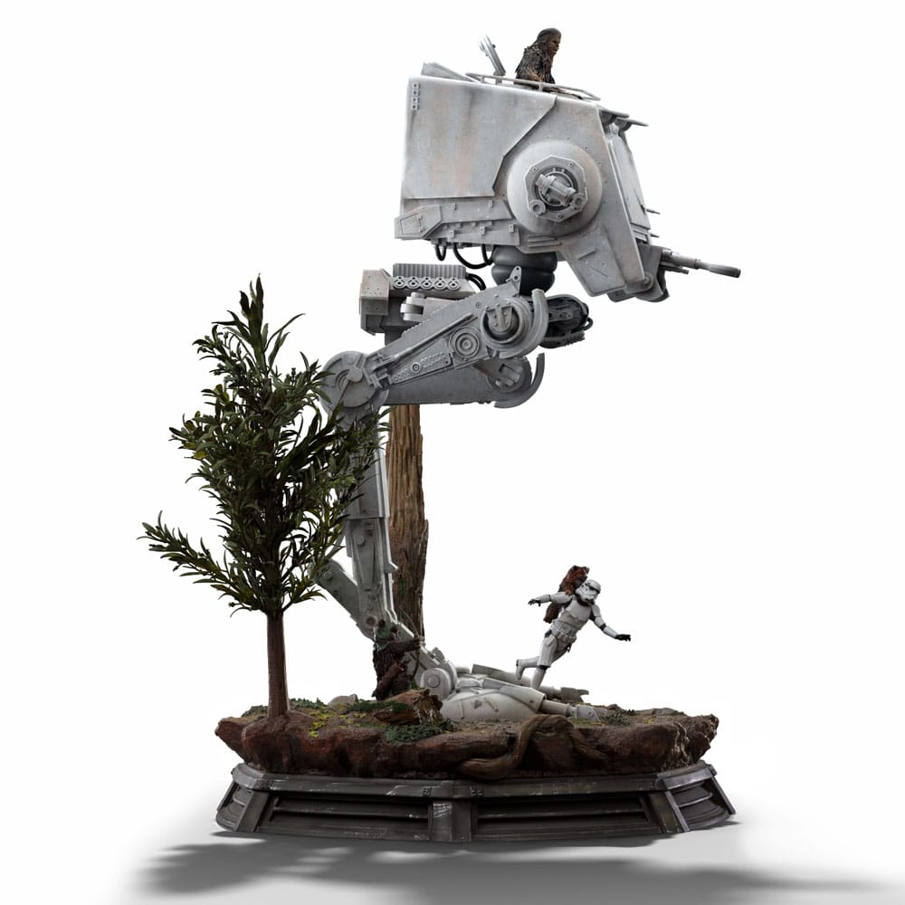 Star Wars statuette 1/20 Demi Art Scale AT-ST and Chewbacca 53 cm