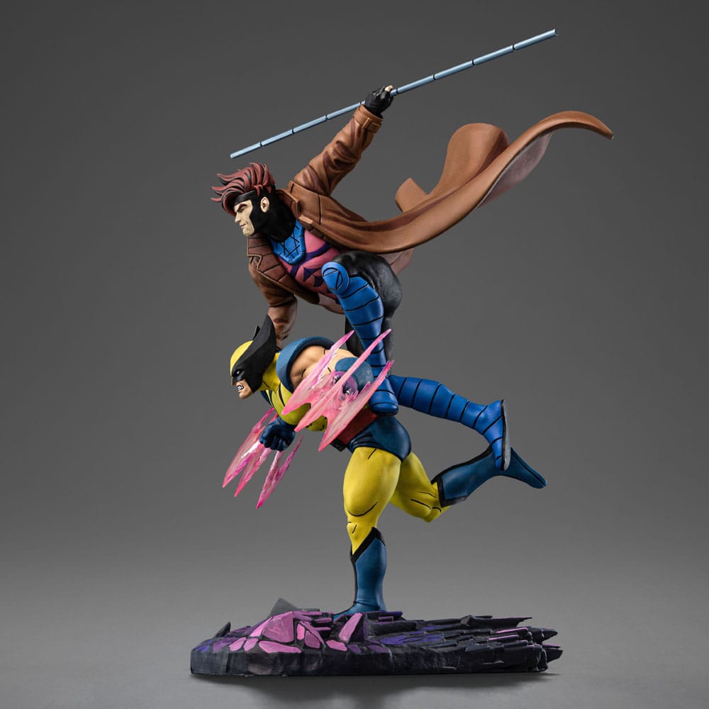 Iron Studios - Deluxe Art Scale 1/10 - Marvel - X-Men ’97 - Gambit et Wolverine Statue 29cm