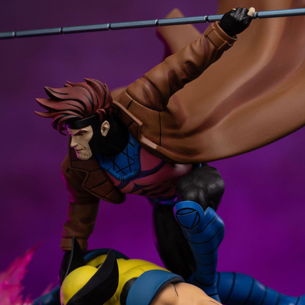 Iron Studios - Deluxe Art Scale 1/10 - Marvel - X-Men ’97 - Gambit et Wolverine Statue 29cm