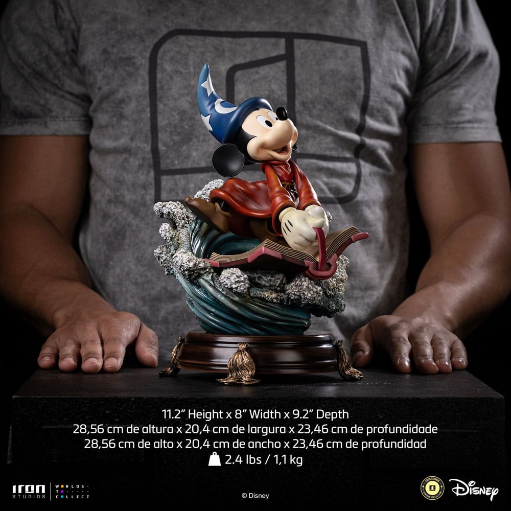 Iron Studios - Deluxe Art Scale 1/10 - Disney Classics - Mickey Sorcier Statue 28cm