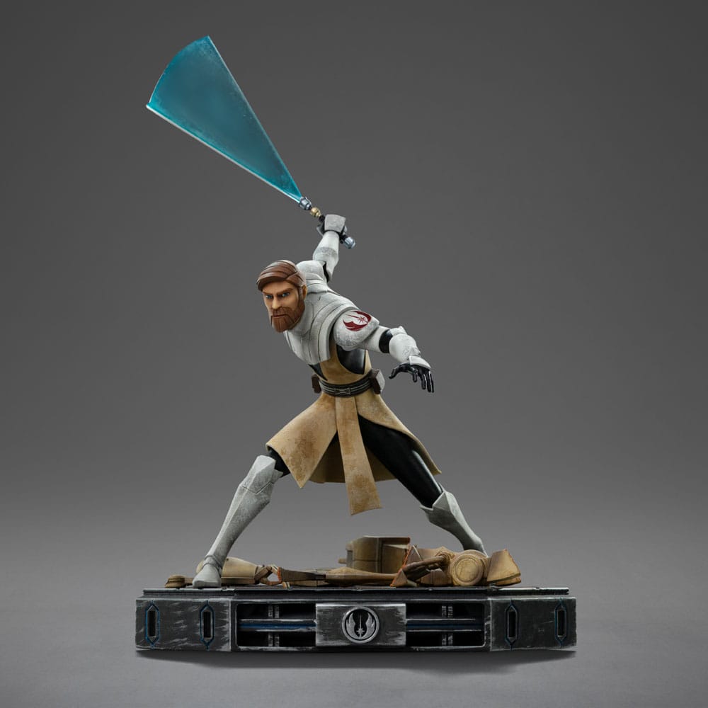 Iron Studios - Art Scale 1/10 - Star Wars : The Clone Wars - Obi-Wan Kenobi Statue 27cm