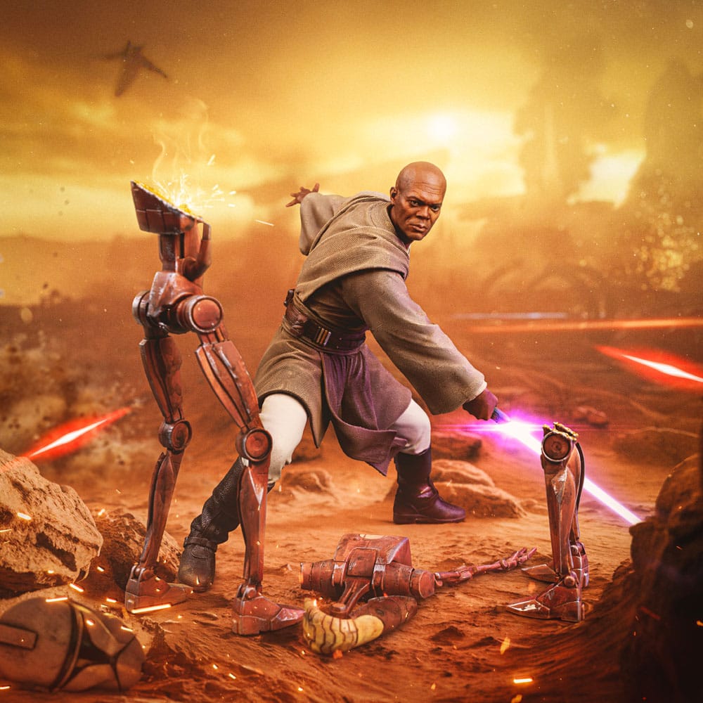 Iron Studios - Art Scale 1/10 - Star Wars: The Clone Wars - Mace Windu Statue 19cm