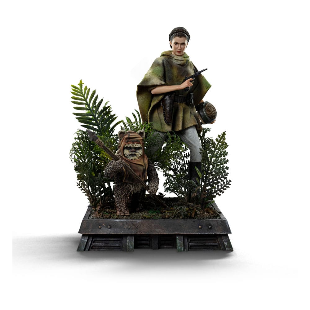 Iron Studios - Art Scale 1/10 - Star Wars : Episode VI - Le Retour du Jedi - Leia et Wicket Statue 20cm