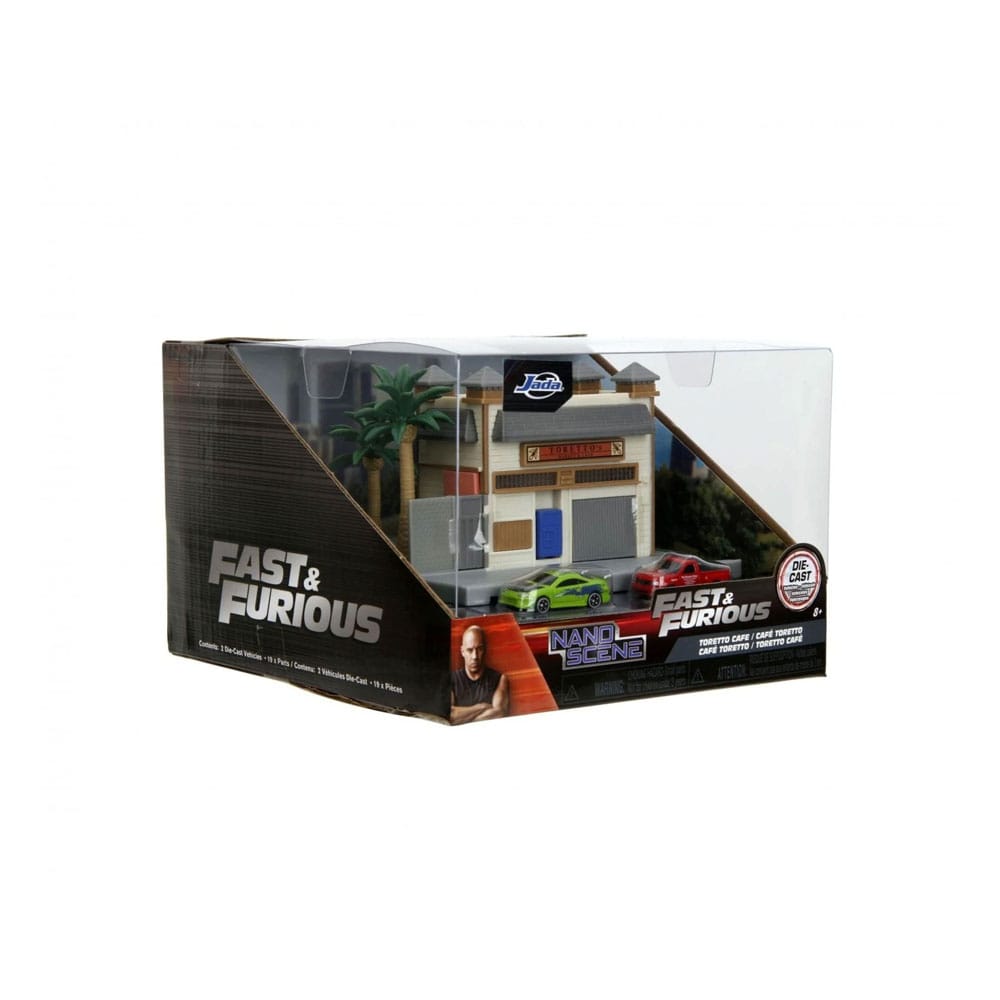 Fast & Furious diorama Nano Metalfigs Nano Scene Toretto´s Café