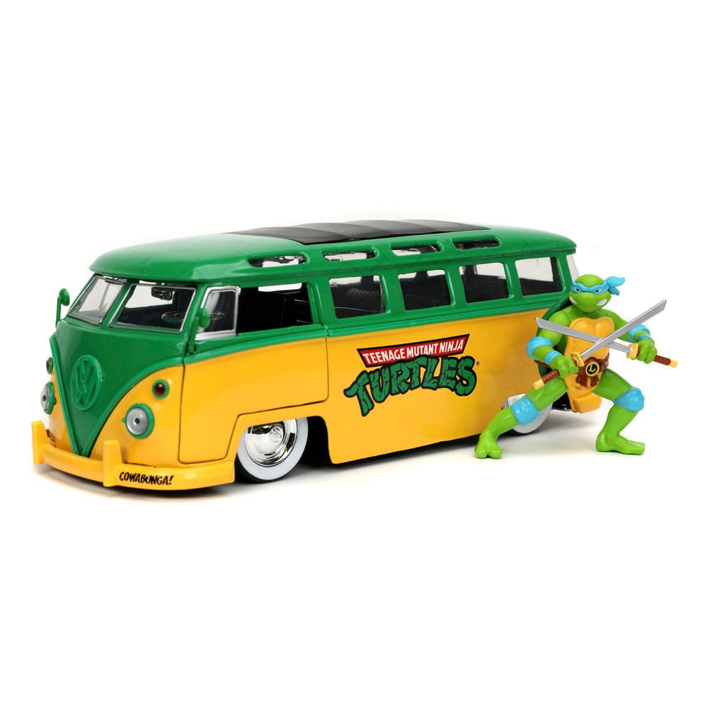Tortues Ninja Véhicule 1/24 1962 VW Bus Leonardo