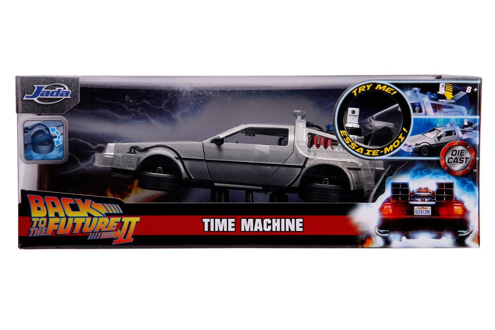 Retour vers le Futur II DeLorean Time Machine 1/24 métal Hollywood Rides