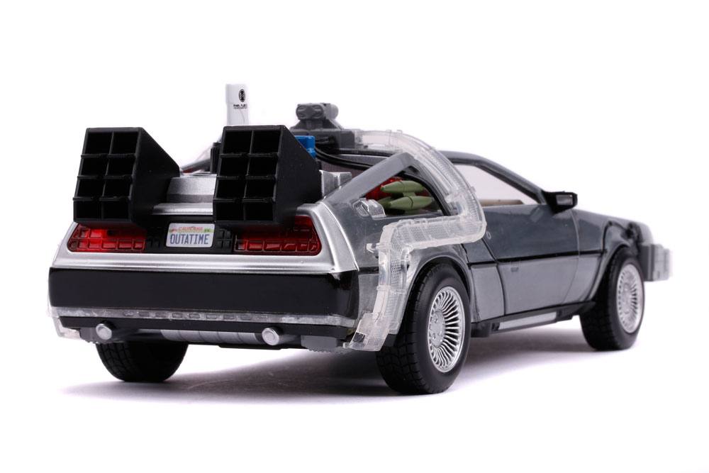 Retour vers le Futur II DeLorean Time Machine 1/24 métal Hollywood Rides
