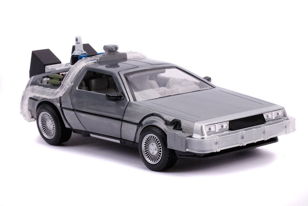 Retour vers le Futur II DeLorean Time Machine 1/24 métal Hollywood Rides