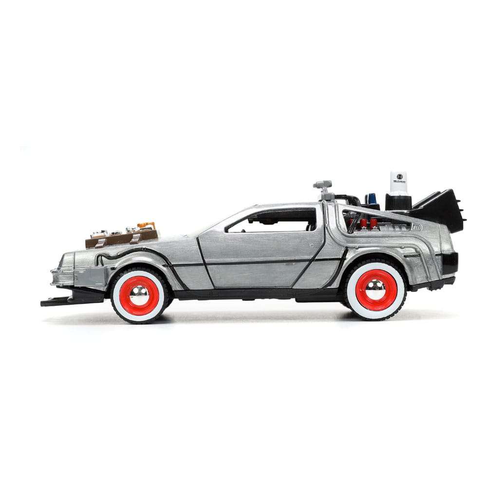 Retour vers le Futur III DeLorean Time Machine Free Rolling 1/32 métal Hollywood Rides