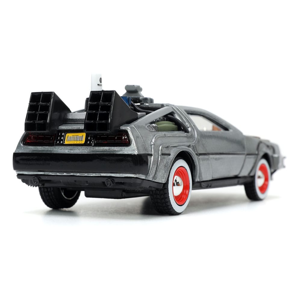 Retour vers le Futur III DeLorean Time Machine Free Rolling 1/32 métal Hollywood Rides